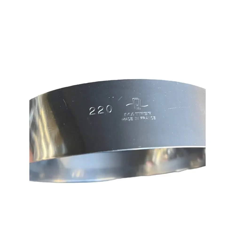 MATFER BOURGEAT Professional Stainless Steel Tart Ice Cream Cake Ring 220mm NWT
